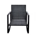 Ensemble bistro de patio 3 pièces avec chaise berçante d'extérieur