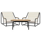 Ensemble de 3 chaises longues d'extérieur