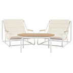 Ensemble de 3 chaises longues d'extérieur