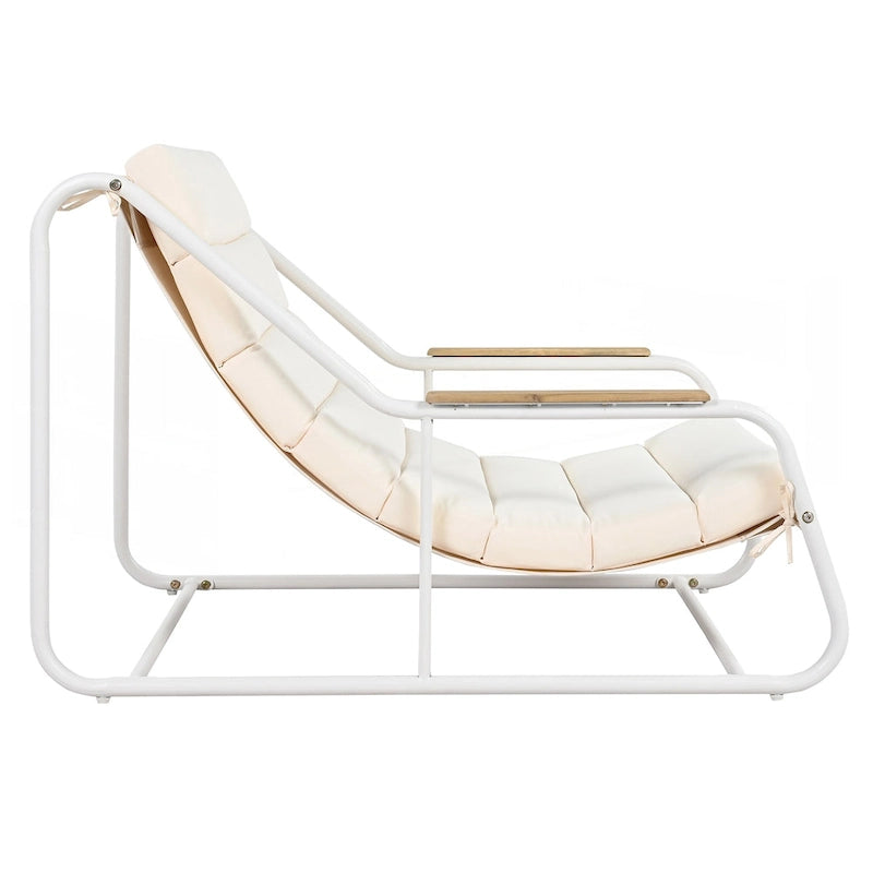 Ensemble de 3 chaises longues d'extérieur