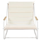 Ensemble de 3 chaises longues d'extérieur
