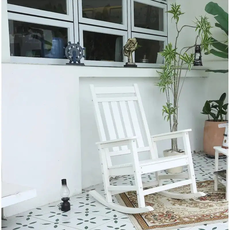 Ensemble de fauteuils à bascule tout temps avec table d'appoint