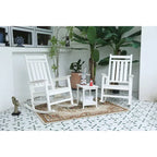 Ensemble de fauteuils à bascule tout temps avec table d'appoint