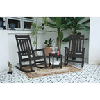Ensemble de fauteuils à bascule tout temps avec table d'appoint