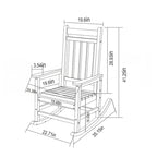 Ensemble de fauteuils à bascule tout temps avec table d'appoint