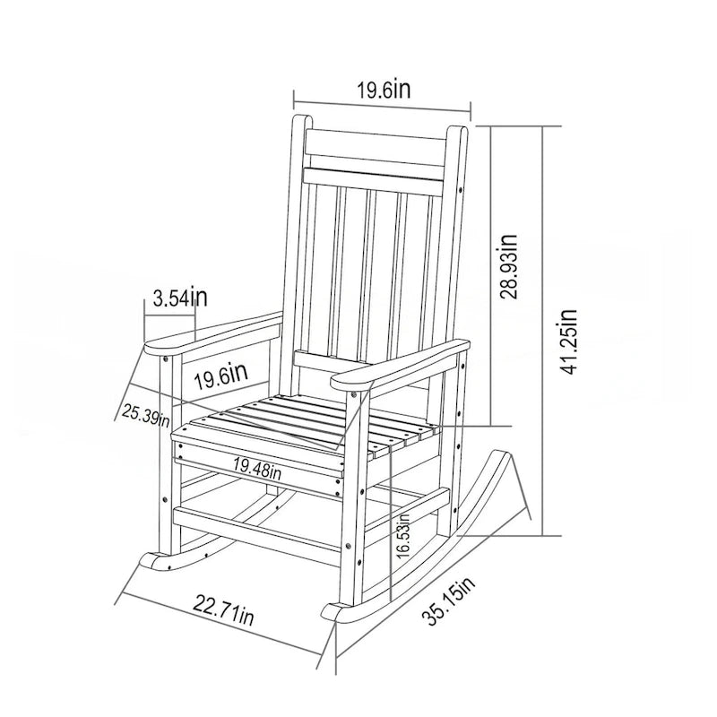 Ensemble de fauteuils à bascule tout temps avec table d'appoint