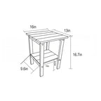 Ensemble de fauteuils à bascule tout temps avec table d'appoint