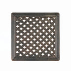 TABLE D'APPOINT D'EXTÉRIEUR EN MÉTAL CAST, LOT DE 2 PIÈCES