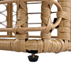 Ensemble de mobilier de jardin en rotin 7 pièces avec coussins et table basse