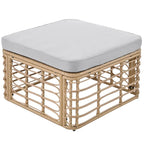 Ensemble de mobilier de jardin en rotin 7 pièces avec coussins et table basse