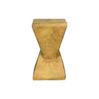 Table d'appoint extérieure en béton, table d'appoint géométrique moderne pour la décoration intérieure