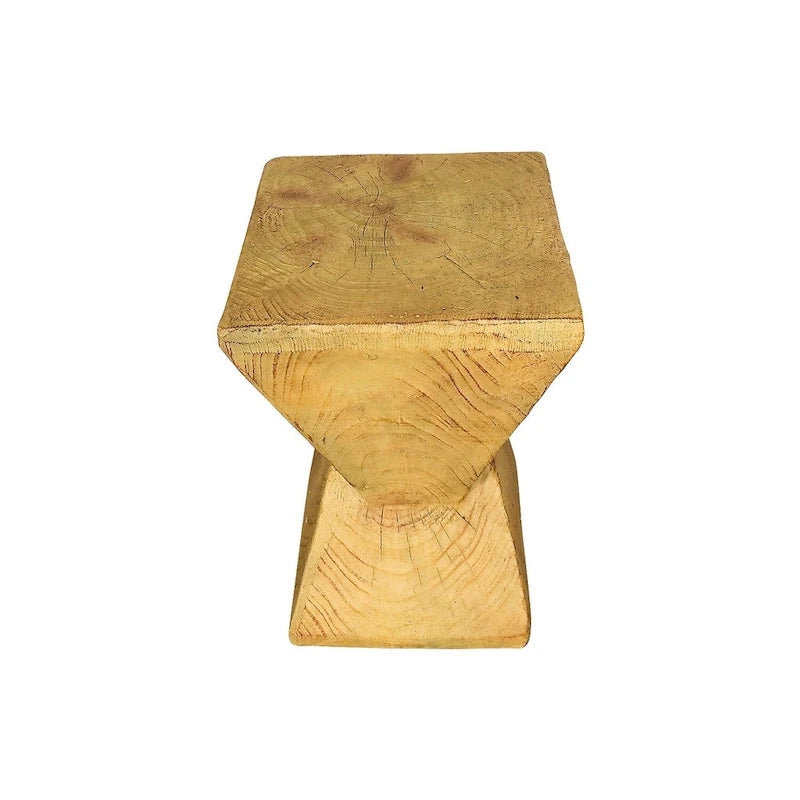 Table d'appoint extérieure en béton, table d'appoint géométrique moderne pour la décoration intérieure