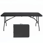 Table portable en plastique de 1,80 m pour le camping et les pique-niques