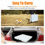 Table pliante de camping blanche de 120 cm