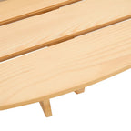 Table de pique-nique ronde d'extérieur pour 8 personnes avec 4 bancs doubles