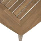 Table de salle à manger en bois d'acacia pour 8 personnes, style campagnard, marron clair, capacité de charge 82 kg, 70,75 L