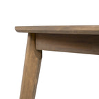 Table de salle à manger en bois d'acacia pour 8 personnes, style campagnard, marron clair, capacité de charge 82 kg, 70,75 L