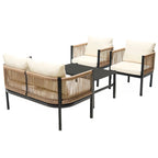 Ensemble canapé d'extérieur multi-places avec table