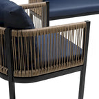 Ensemble canapé d'extérieur multi-places avec table