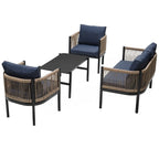 Ensemble canapé d'extérieur multi-places avec table