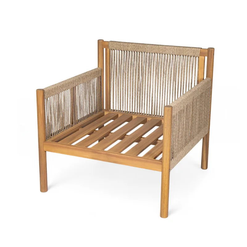 Chaise longue d'extérieur moderne en tissu tissé