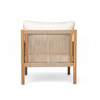 Chaise longue d'extérieur moderne en tissu tissé