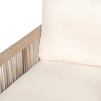 Chaise longue d'extérieur moderne en tissu tissé