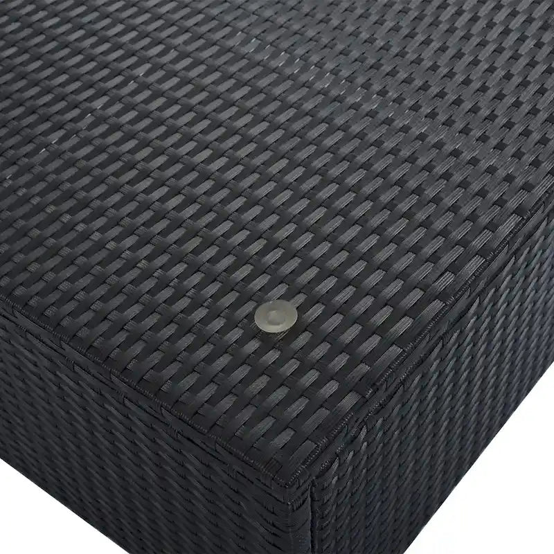 Ensemble de canapés d'angle modulaires en résine tressée 8 pièces avec table basse
