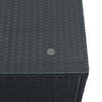 Ensemble de canapés d'angle modulaires en résine tressée 8 pièces avec table basse