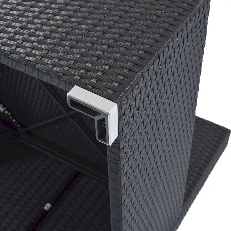 Ensemble de canapés d'angle modulaires en résine tressée 8 pièces avec table basse