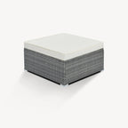 Ensemble de canapés d'angle modulaires en résine tressée 8 pièces avec table basse
