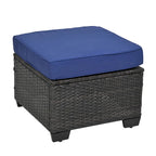 Ensemble de canapé d'angle en rotin 10 pièces avec table de rangement et coussins imperméables