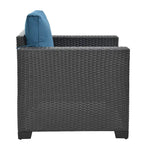 Ensemble de canapé d'angle en rotin 10 pièces avec table de rangement et coussins imperméables