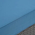 Ensemble de canapé d'angle en rotin 10 pièces avec table de rangement et coussins imperméables