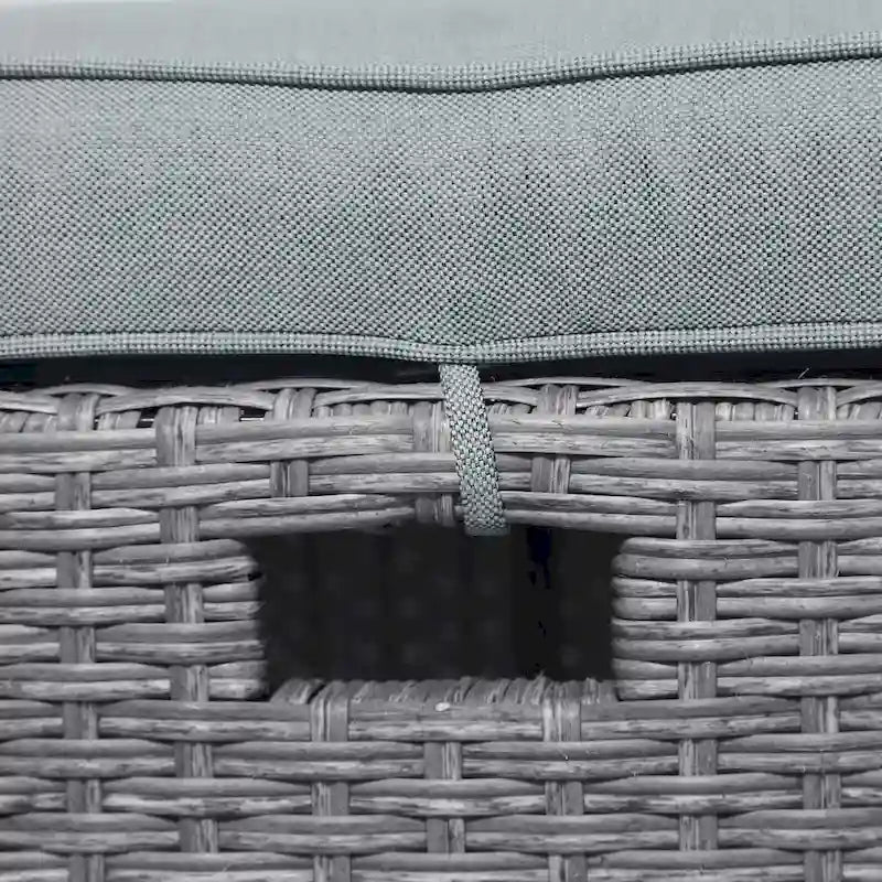 Ensemble de 6 pièces en rotin tressé pour l'extérieur