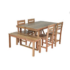 Ensemble table et chaises d'extérieur Roomfitters en bois d'acacia de haute qualité pour patio, balcon, jardin