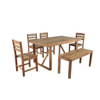 Ensemble table et chaises d'extérieur Roomfitters en bois d'acacia de haute qualité pour patio, balcon, jardin