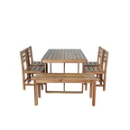 Ensemble table et chaises d'extérieur Roomfitters en bois d'acacia de haute qualité pour patio, balcon, jardin