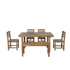 Ensemble table et chaises d'extérieur Roomfitters en bois d'acacia de haute qualité pour patio, balcon, jardin