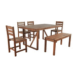 Ensemble table et chaises d'extérieur Roomfitters en bois d'acacia de haute qualité pour patio, balcon, jardin