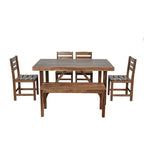 Ensemble table et chaises d'extérieur Roomfitters en bois d'acacia de haute qualité pour patio, balcon, jardin