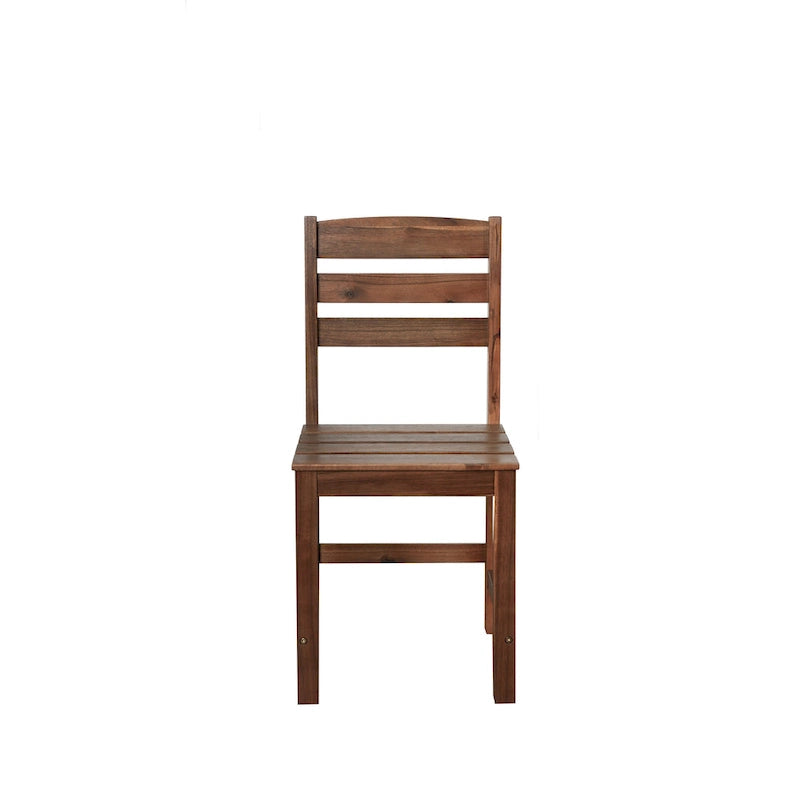 Ensemble table et chaises d'extérieur Roomfitters en bois d'acacia de haute qualité pour patio, balcon, jardin