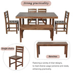 Ensemble table et chaises d'extérieur Roomfitters en bois d'acacia de haute qualité pour patio, balcon, jardin