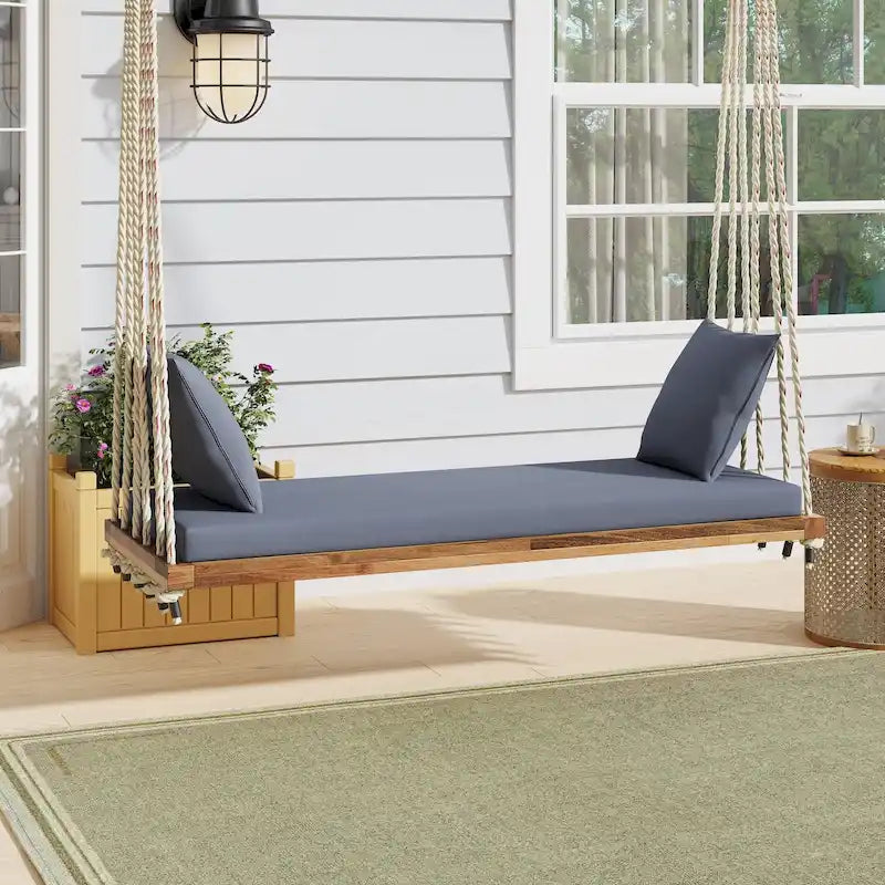 Balancelle en bois pour patio