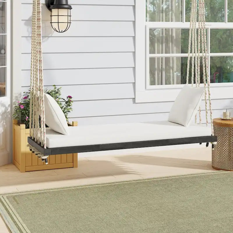 Balancelle en bois pour patio