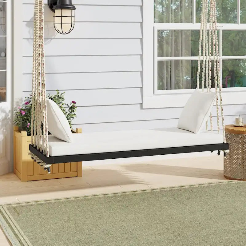 Balancelle en bois pour patio