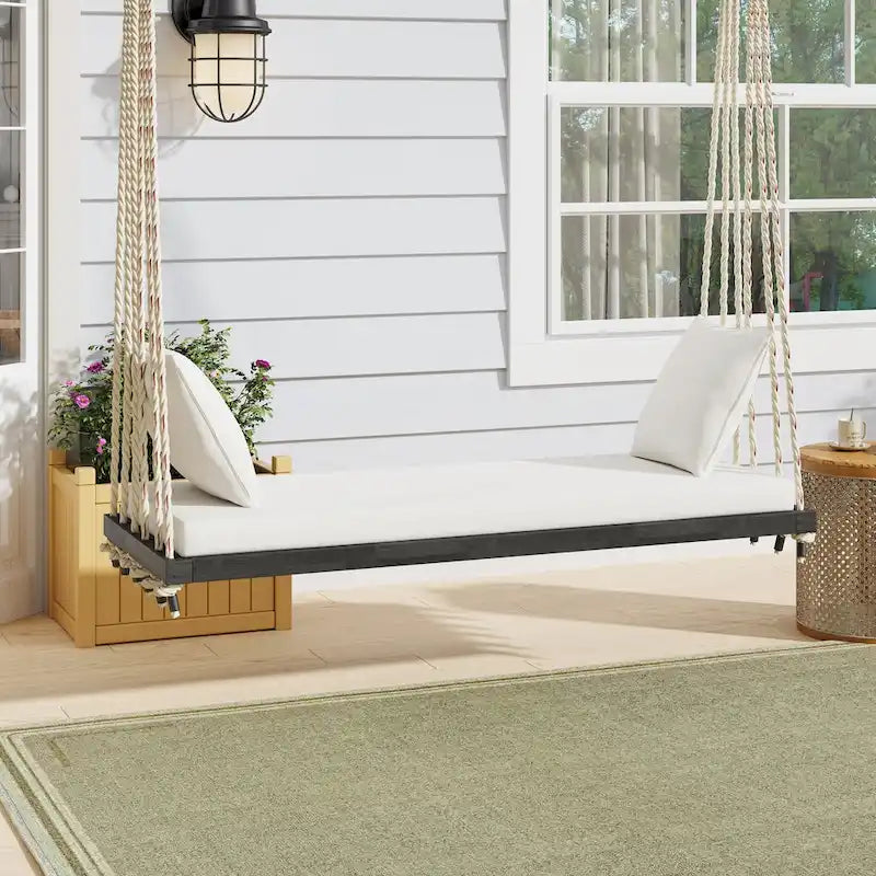 Balancelle en bois pour patio