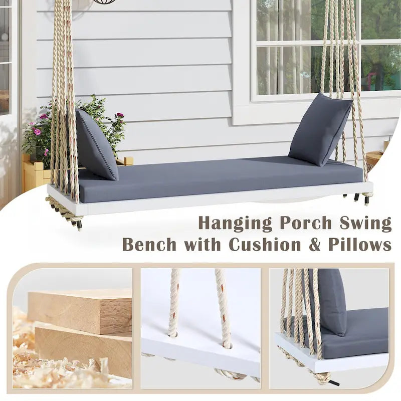 Balancelle en bois pour patio