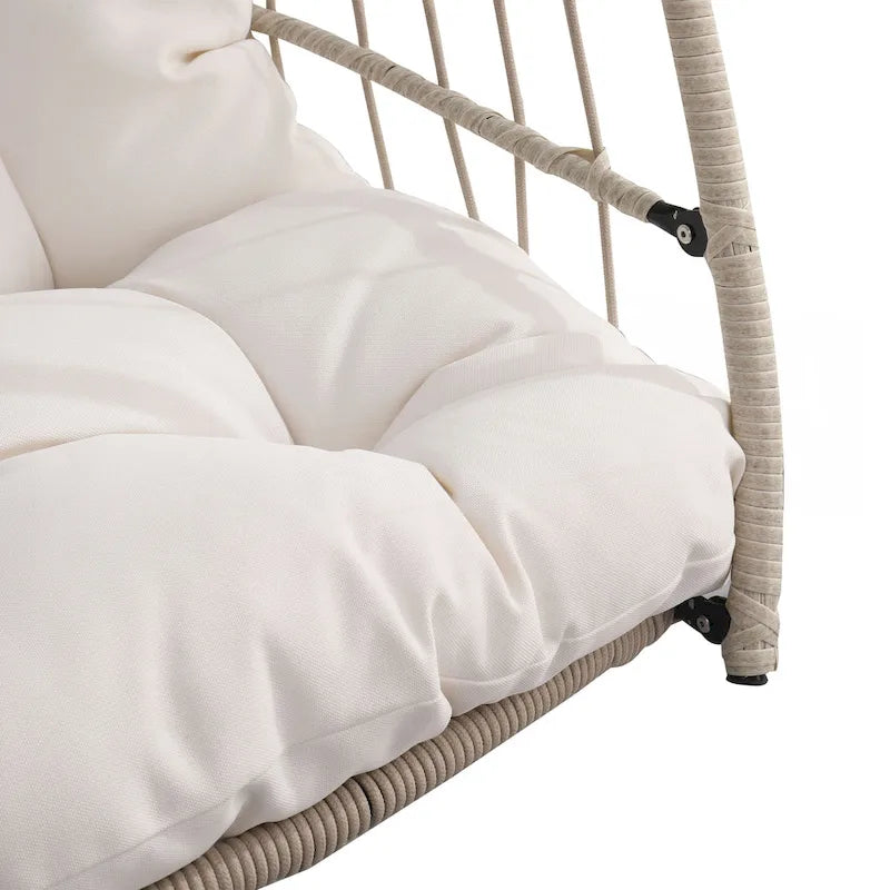 fauteuil suspendu en rotin pour jardin extérieur