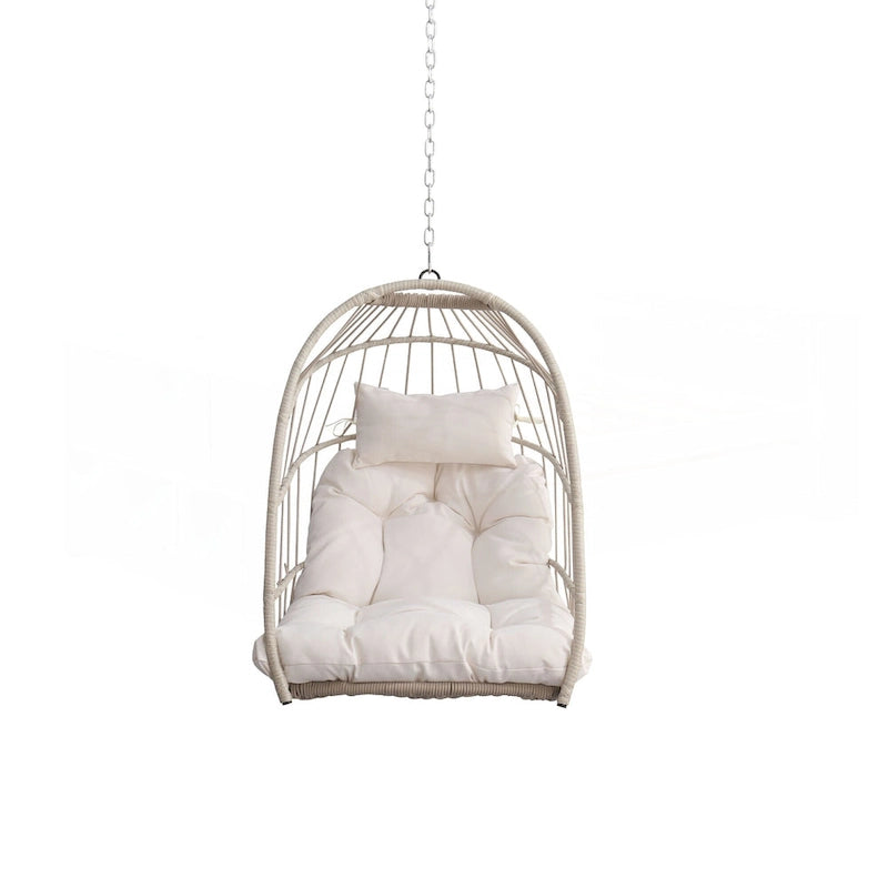 fauteuil suspendu en rotin pour jardin extérieur